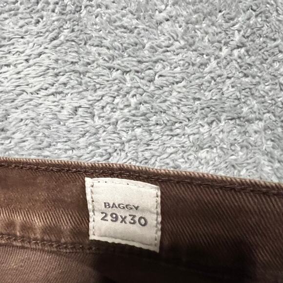 PacSun Canvas Pants Mens 29 x30 Straight Leg Double Knee Work Baggy Brown - Picture 11 of 11